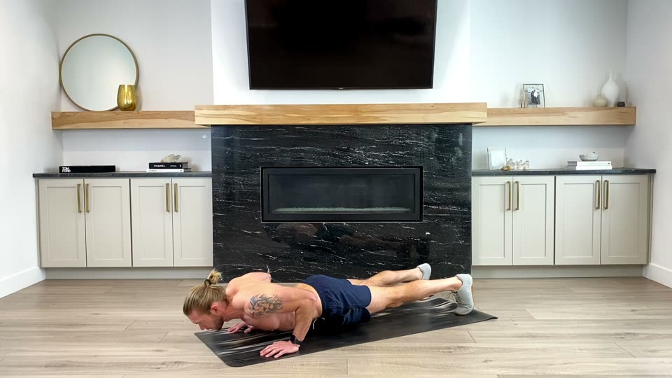 Low push up hold, side view