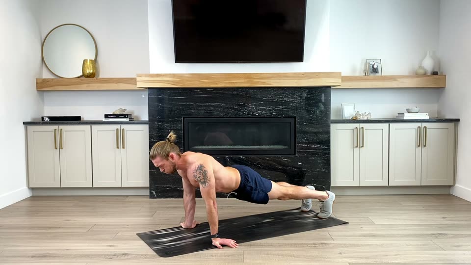 Reverse grip push ups, side view